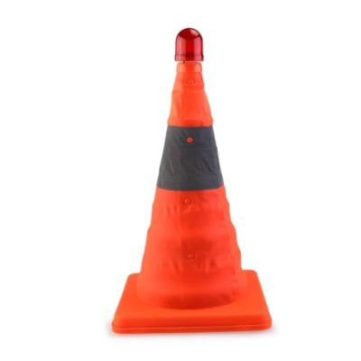 NUOLUX Collapsible Reflective 45cm Traffic Safety Cone Warning Cone (Red)