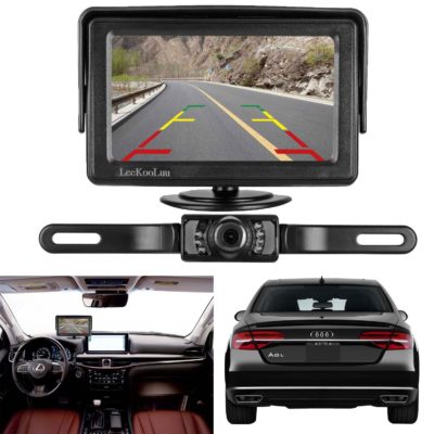 LeeKooLuu Backup Camera and Monitor Kit for Car/Vehicle/Truck