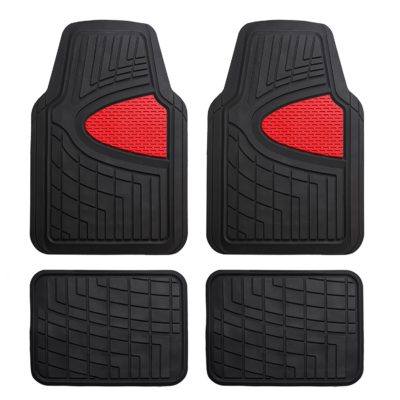 FH Group Heavy Duty Tall Channel F11311RED Rubber Floor Mat
