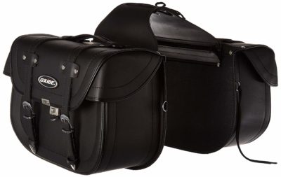 Oxide Deluxe Tek Leather Motorcycle Panniers Saddlebags