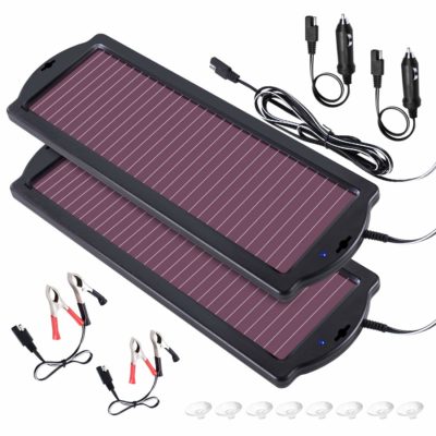POWOXI Solar Car Battery Trickle Charger