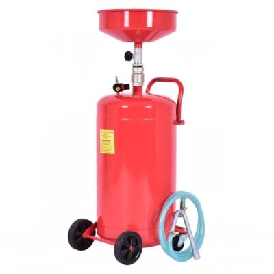 Fuel Transfer /& Lubrication Automotive Hose Operated Adjustable Drainage Lift Tools Equipment Garage /& Shop Fuel Transfer /& Lubrication Waste Oil Drain Tank 20 Gallon Portable Capacity Operate Wheel