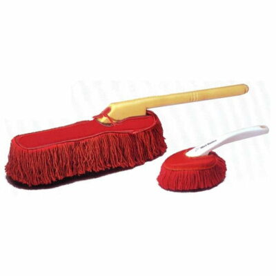 OCM Classic Car Duster with Solid Wood Handle