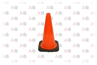 18" Orange Traffic Safety Cones with Black Base (Pack of 12)