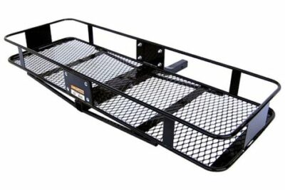 Apex ACC500-DLX Deluxe Aluminum Basket Hitch Cargo Carrier with Ramp