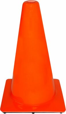 3M 90128-4PK, 18" Professional Quality Non Reflective Safety Cone
