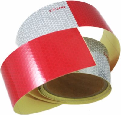 ABN Trailer Conspicuity DOT-C2 Approved Foot Reflective Red/White Tape