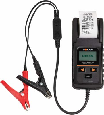SOLAR BA327 20-2000 CCA Electronic Battery Tester with Printer