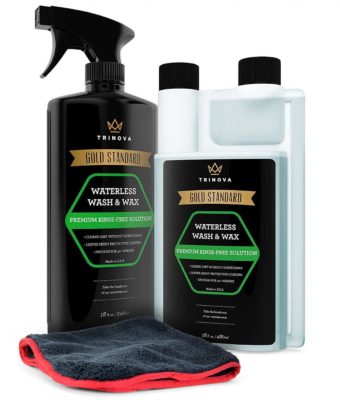 TriNova Waterless Car Wash and Wax Kit