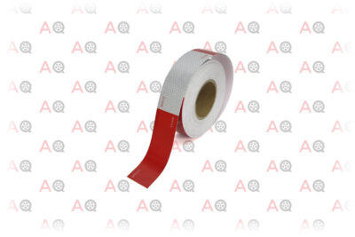 Auto Car Red and White 2" x 150" Safety Reflective Tape