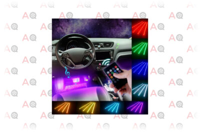 Ditrio 4x12 LED Interior Car Light Bar Multicolor LED Strip