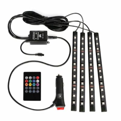 Uniwit Multicolor Car Interior Music Light LED Underdash Lighting Kit