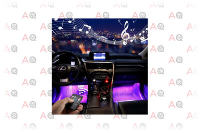 Jawat Car Interior Lights Multicolor Music LED Strip Lights