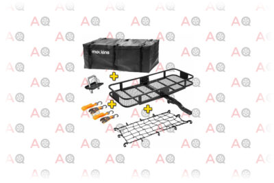 Mockins Hitch Mount Cargo Carrier with Cargo Bag and Net