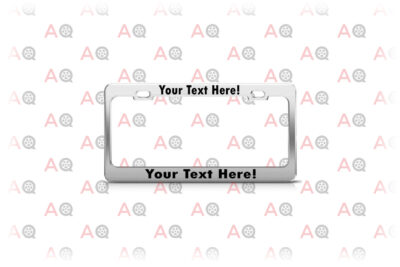 Product Express Personalized Your Own CHROME License Plate Frame