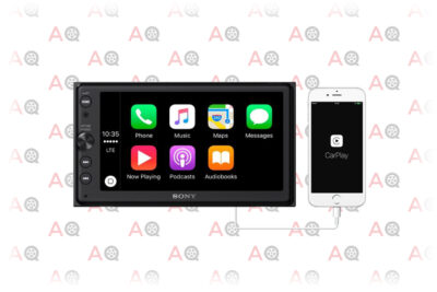 Sony XAV-AX100 6.4” Car Play/Android Auto Media Receiver with Bluetooth