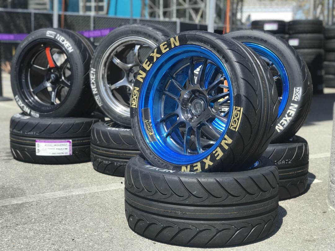 Pile of Nexen high-performance tires