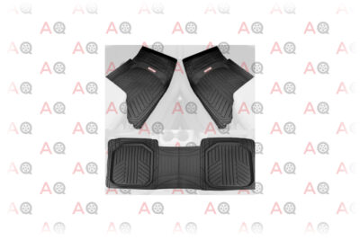 Motor Trend Black Deep Dish Rubber Floor Mats