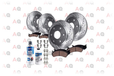 Detroit Axle - Front and Rear Drilled and Slotted Disc Brake Kit