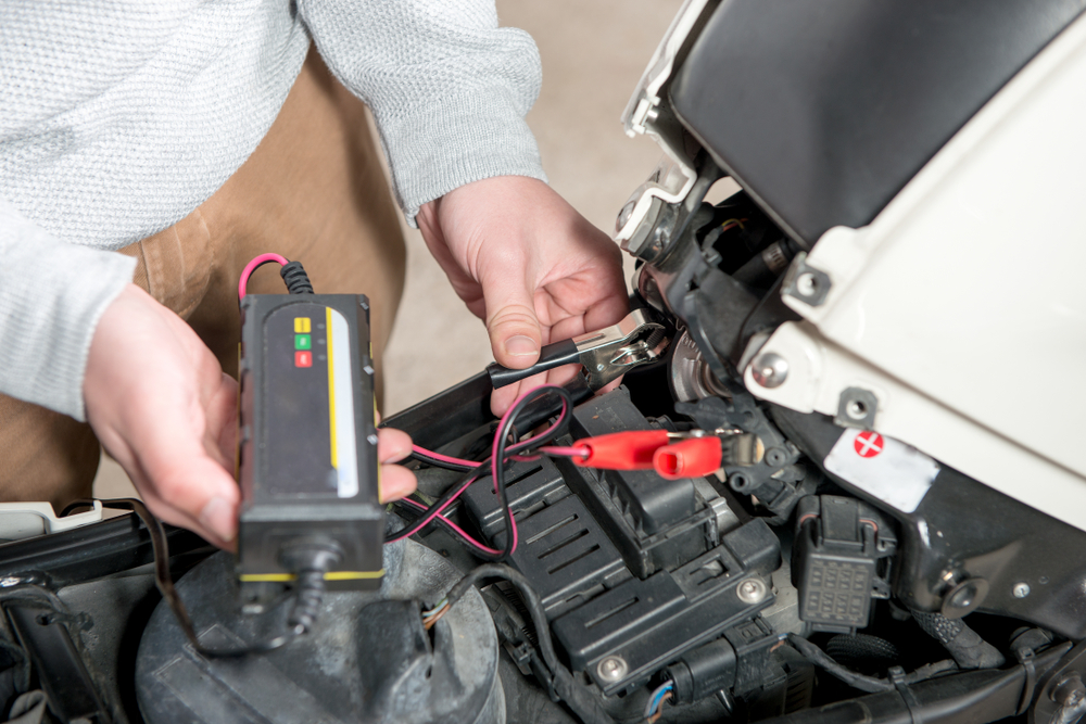 removing a motorcycle battery