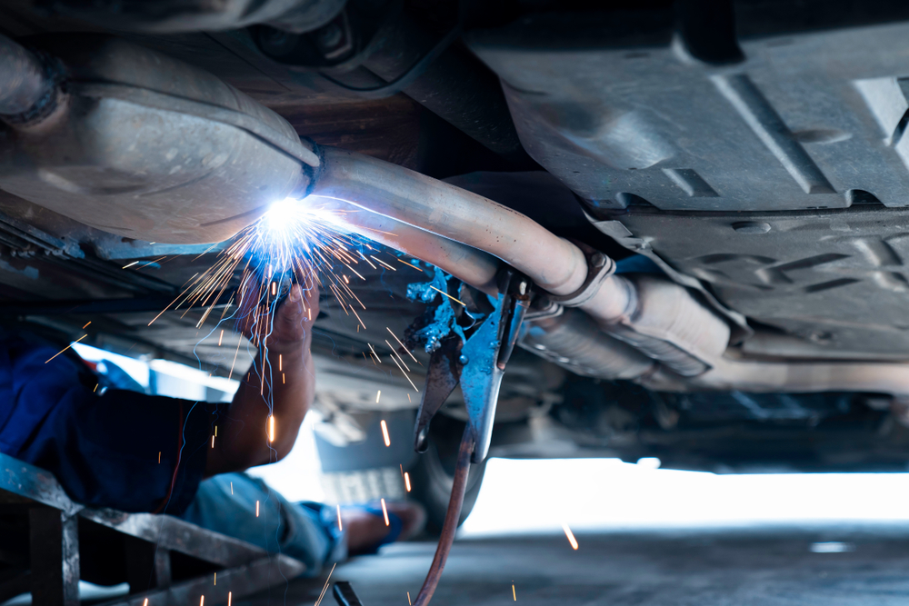 welding on an exhaust system