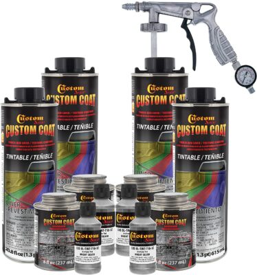 Custom Coat Bright Silver Spray-on Truck Bedliner Kit