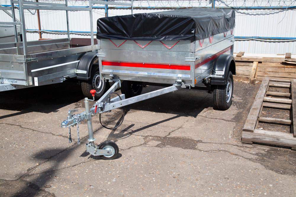 A trailer dolly on a small trailer