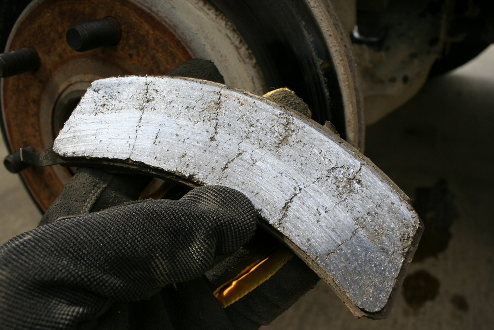 worn brake pads