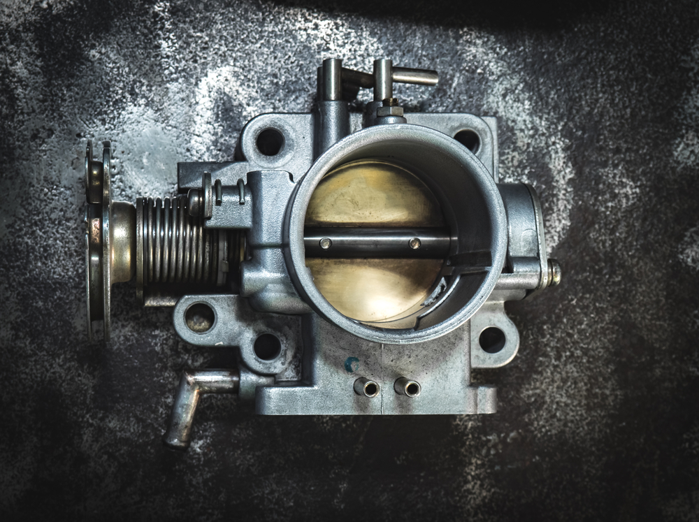 a throttle body with a clean butterfly valve