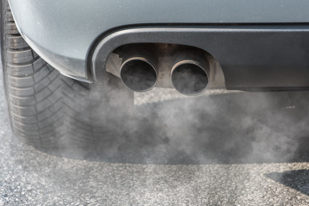 smoke coming out from the car’s exhaust