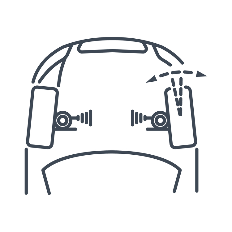 simple wheel toe-in diagram