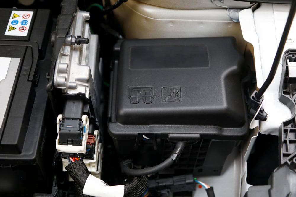 the PCM in an engine bay
