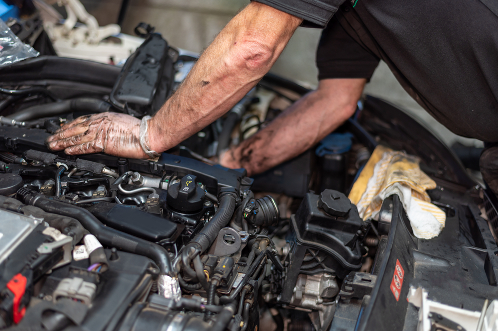 repairing an oil leak