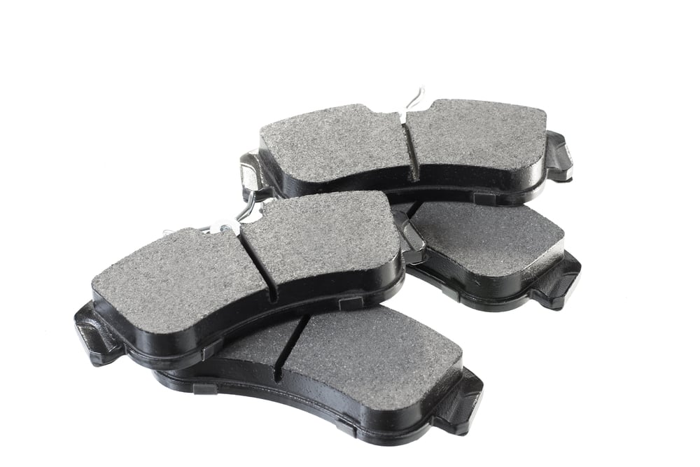a set of ceramic brake pads
