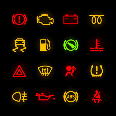 dashboard lights in different colors